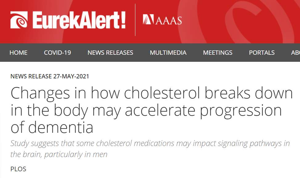 高胆固醇血症如何导致阿尔茨海默病和失智的风险增加？(图1)