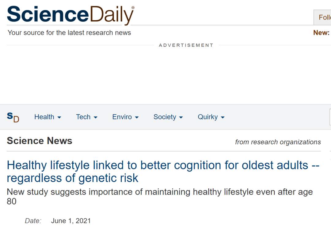 健康的生活方式与认知障碍风险有关吗？(图1)
