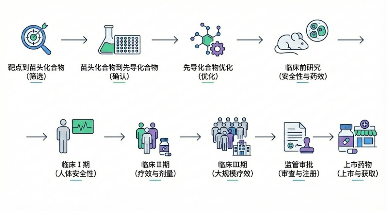 新药研发入门必读:全流程各阶段核心任务详解(图1) 新药研发入门必读:全流程各阶段核心任务详解(图1)