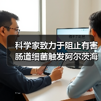科学家致力于阻止有害肠道细菌触发阿尔茨海默病（图1）