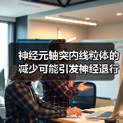 神经元轴突内线粒体的减少可能引发神经退行性疾病(图4) 神经元轴突内线粒体的减少可能引发神经退行性疾病(图4)