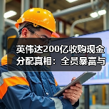 英伟达200亿收购现金分配真相：全员暴富与反垄断策略（图1）
