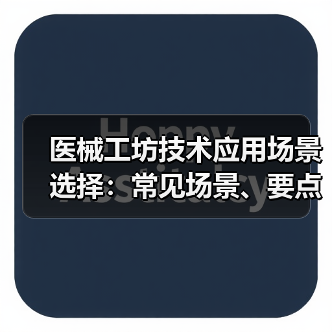 医械工坊技术应用场景选择:常见场景、要点与注意事项指南(图3) 医械工坊技术应用场景选择:常见场景、要点与注意事项指南(图3)